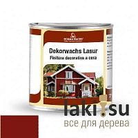 Декоративная восковая эмаль для внутренних и наружных работ Dekorwachs Lasur, 125 - дикий мак